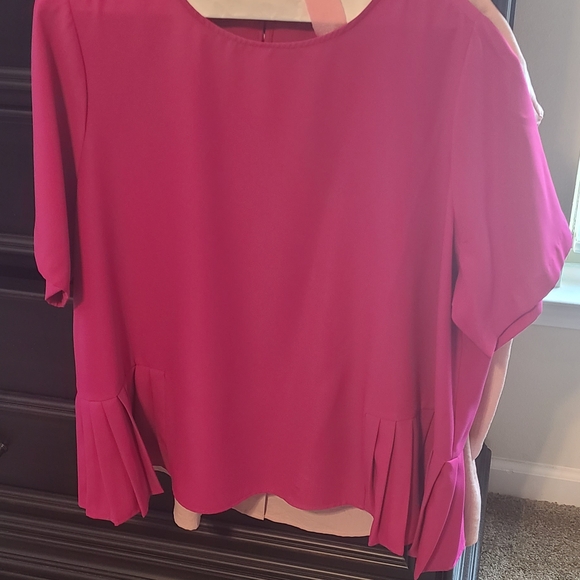 Eloquii Vibrant Pink Blouse - Picture 1 of 1